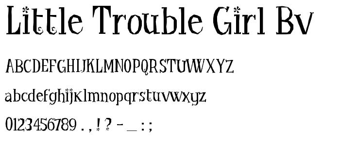 Little Trouble Girl BV font